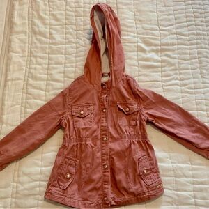 Tahari Girls Utility Jacket | Pink | 4T